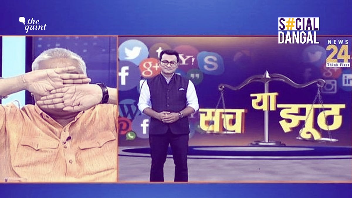 Hum Hindu Founder Ajay Gautam Covers His Eyes On Seeing A Muslim Tv Anchor