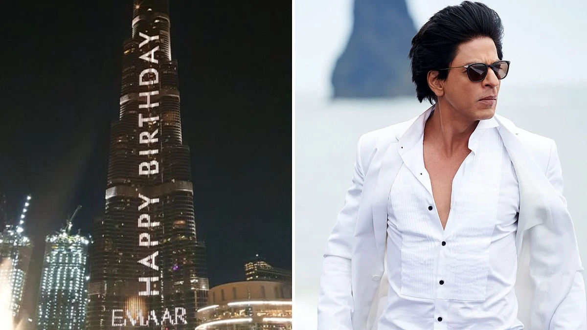Burj Khalifa In Dubai Special Message For Shah Rukh On His Birthday As The Burj Khalifa In Dubai Lights Up Burj Khalifa In Dubai Special Message For Shah Rukh On His Birthday As The Burj Khalifa In Dubai Lights Up