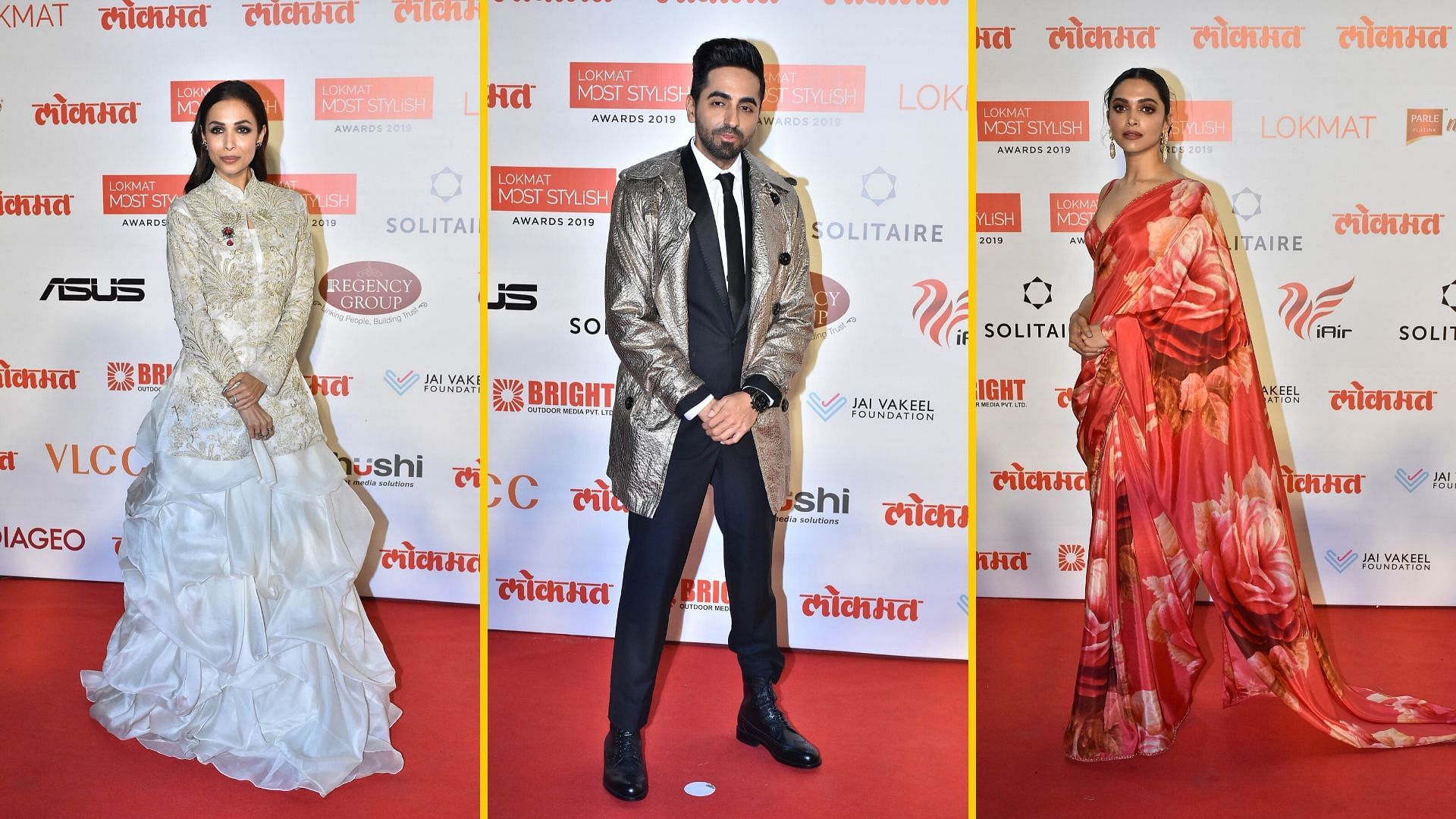 Deepika Padukone, Ayushmann Khurrana, Malaika Arora At Lokmat Most ...