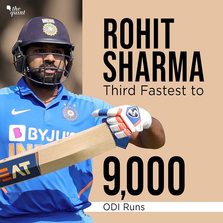 Rohit Sharma Becomes the Third Fastest to 9,000 ODI Runs