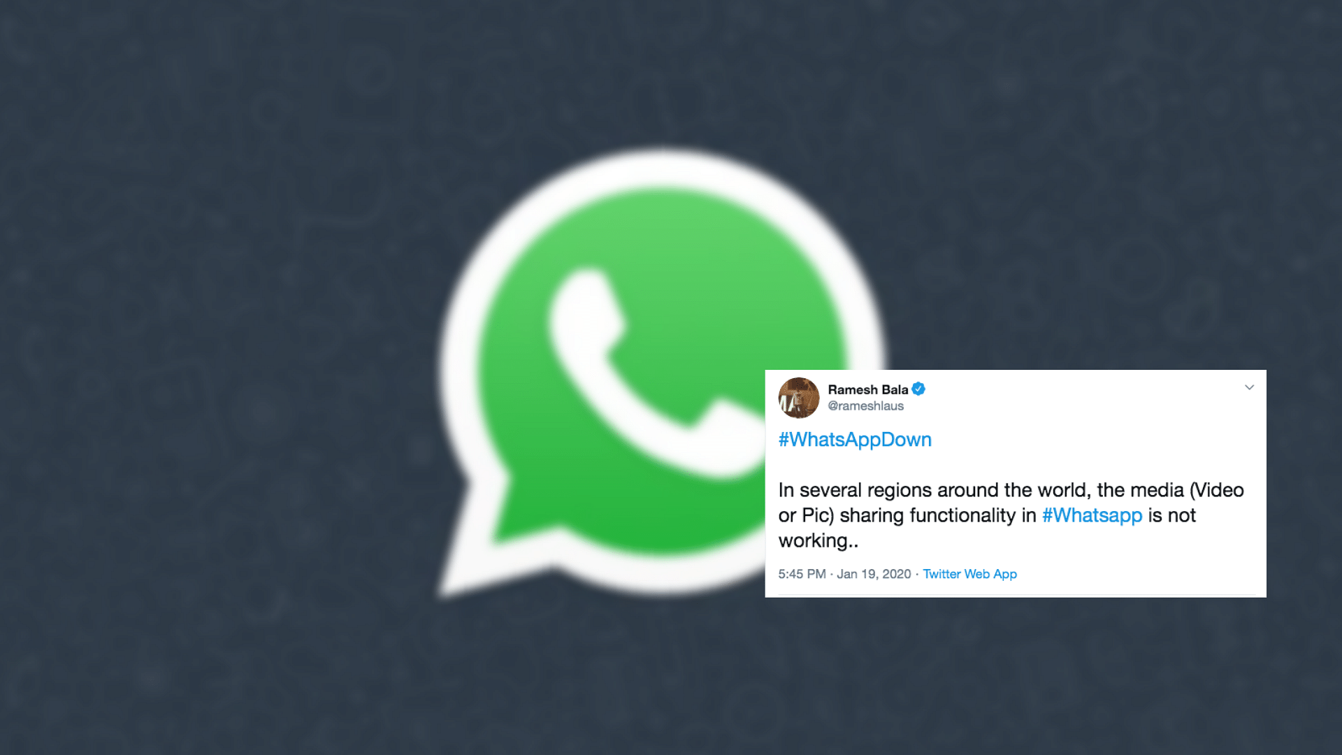 is there whatsapp outage