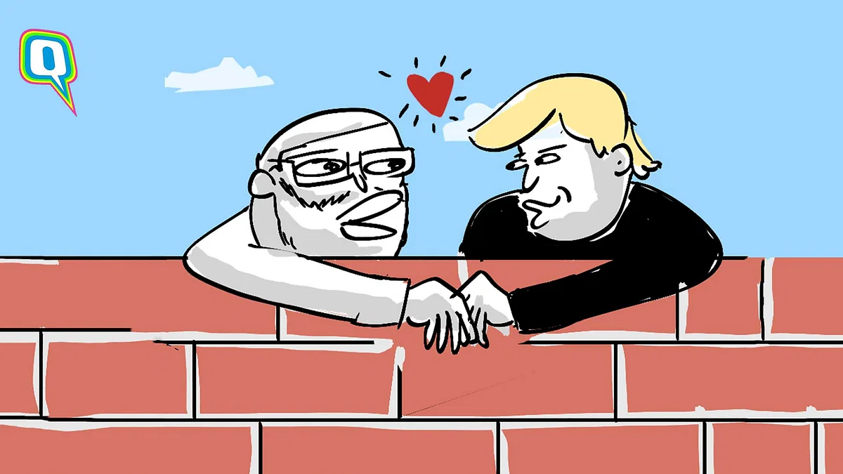 Donald Trump & Narendra Modi: Birds of a Feather, Build Walls Together |  Kaafi Real Cartoon
