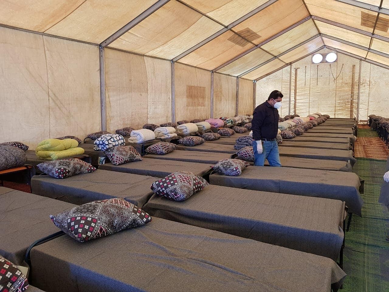 tent in quarantino
