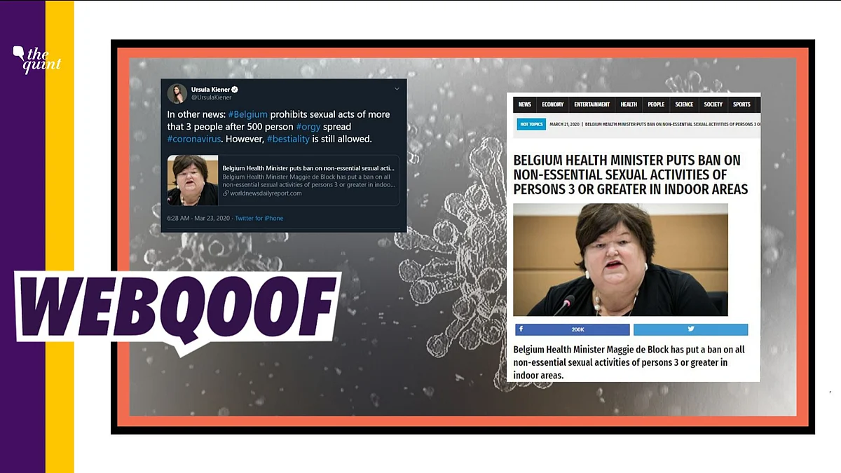 Belgium Health Minister Bans Sexual Activities Over Covid 19 No Belgium Health Minister Bans Sexual Activities Over Covid 19 No