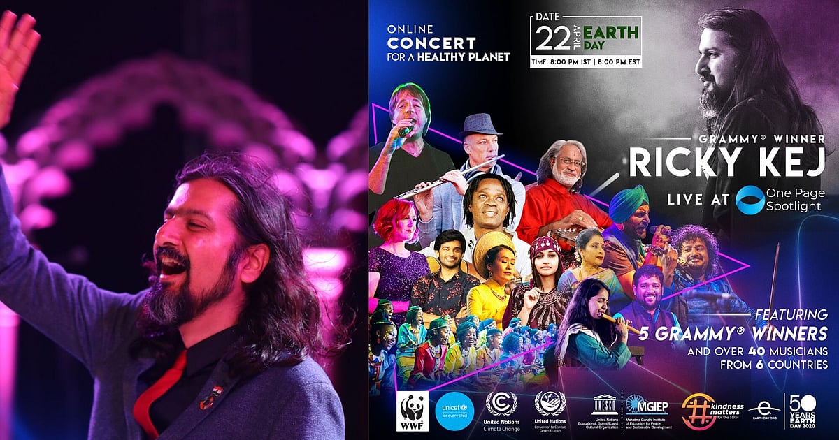 ‘Digital Concert – Ricky Kej LIVE at One Page Spotlight’ for Earth Day ...