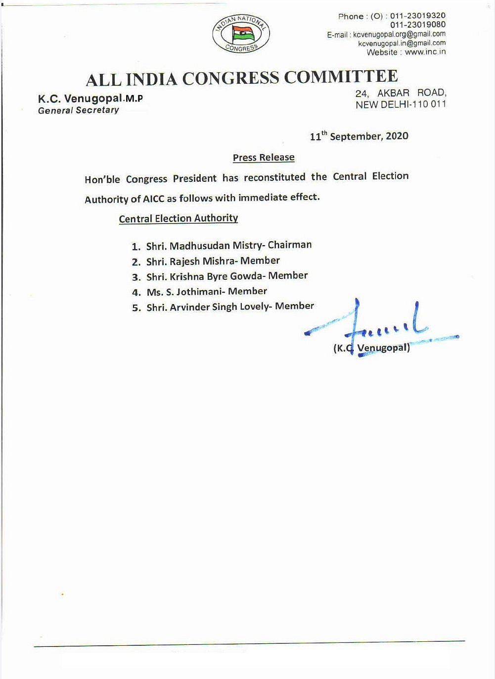 Ghulam Nabi Azad Dropped As Cong Geneneral Secretary In Overhaul After 