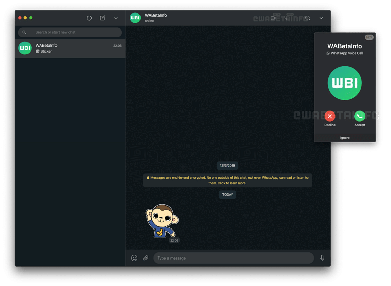 video chat on whatsapp desktop