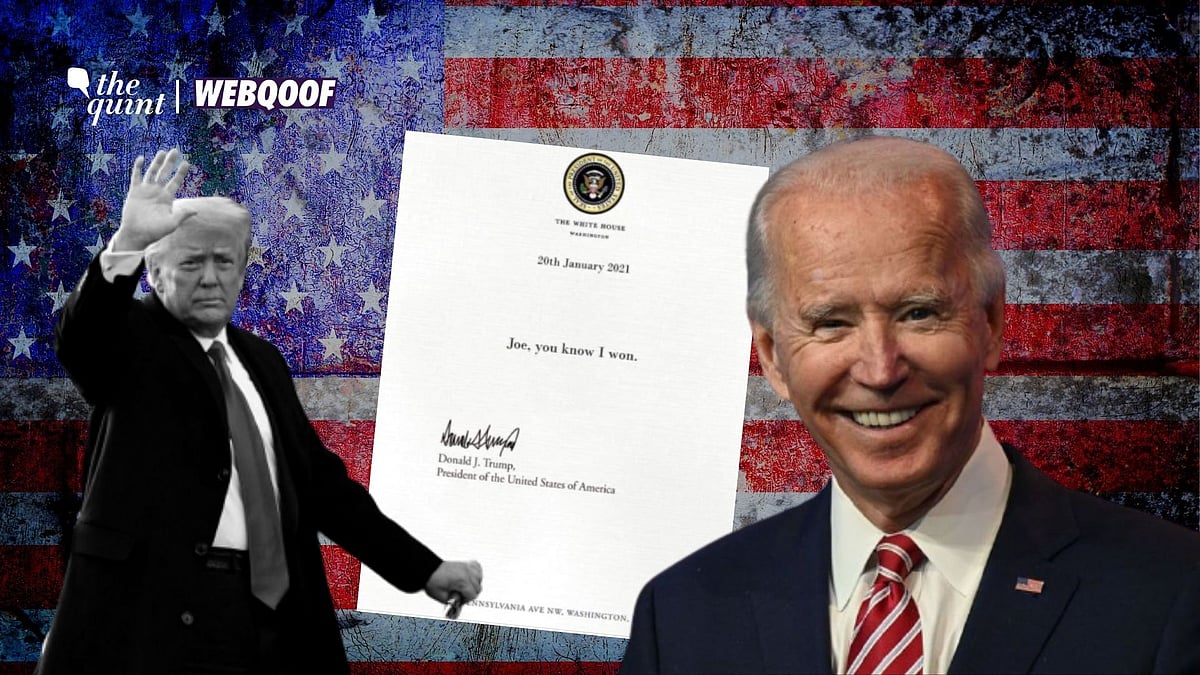 Fact Check | Did Trump Say ‘He Won’ in His Last Letter to Biden? We Don