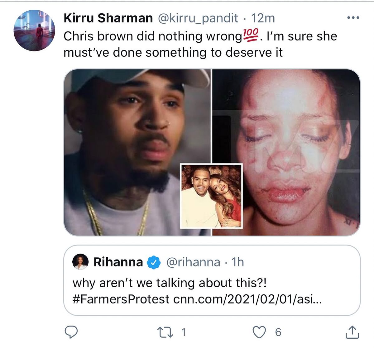 Rihanna On Farmers Protest Right Wing Trolls Hit New Low, Praise Chris