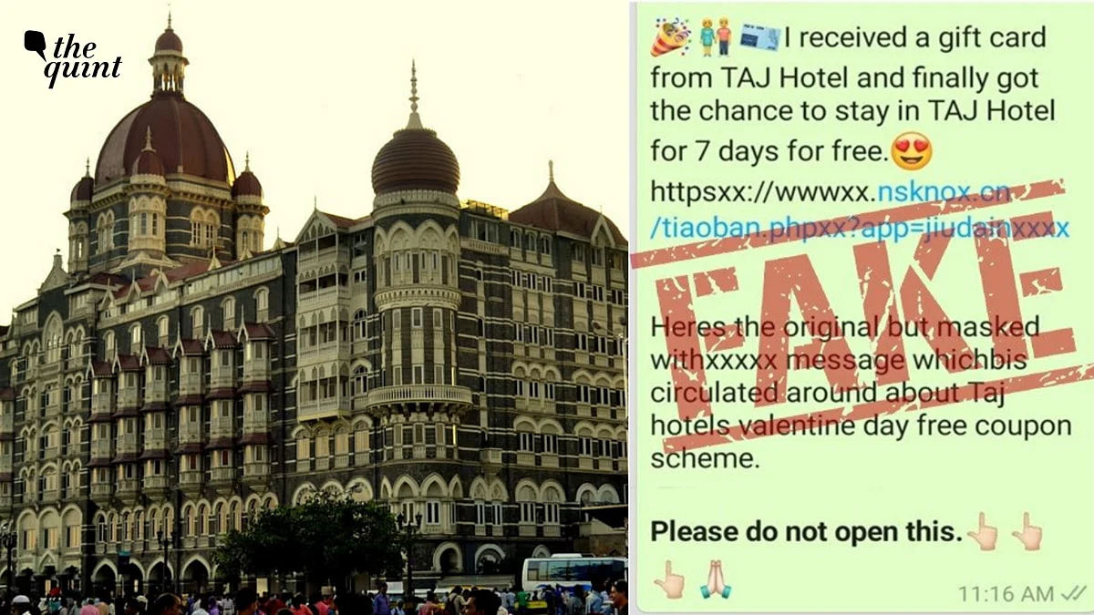 Free Stay at Taj Hotel for Valentine's Day? Beware, It's a Scam