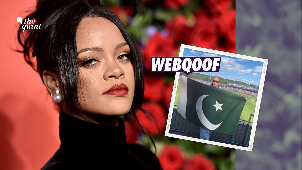 Fact Check Edited Image Of Rihanna With Pak Flag Viral After Tweet On Farmers
