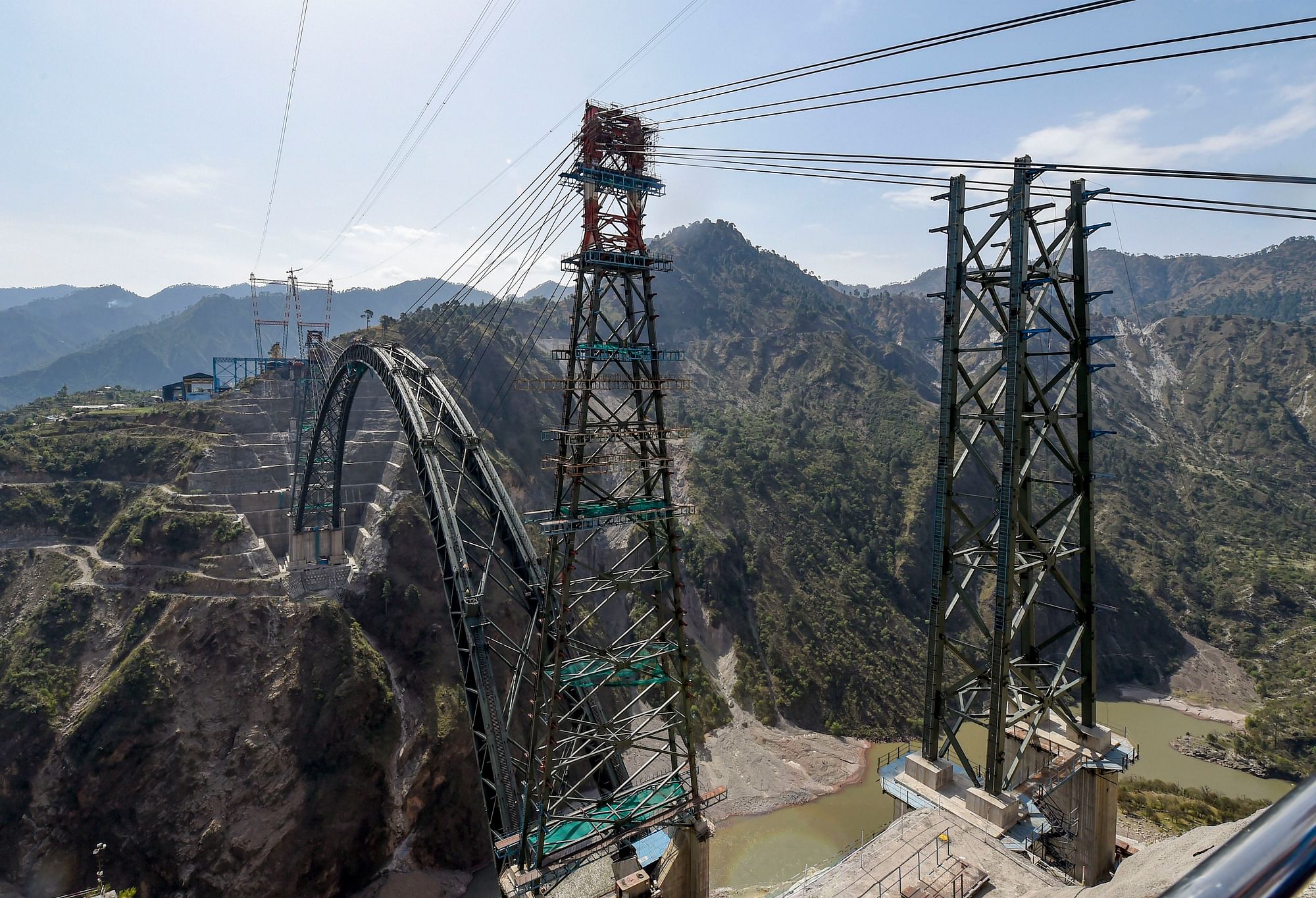 Arch Of World’s Highest Train Bridge Over Chenab Jammu And Kashmir ...