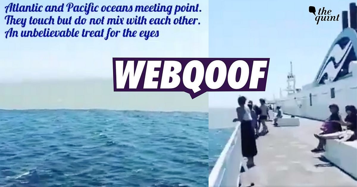 Fact Check of Video of Meeting Point of Atlantic and Pacific Oceans: No