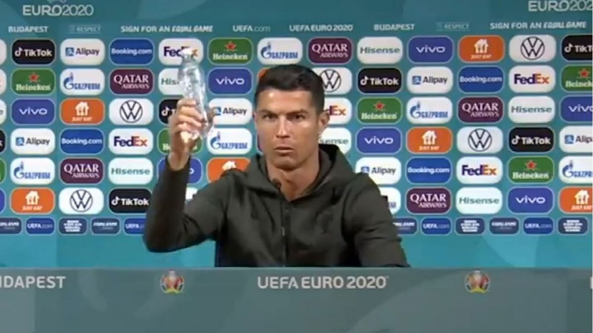 Cristiano Ronaldo Replaces Coca Cola Bottle With Water at Euro 2020