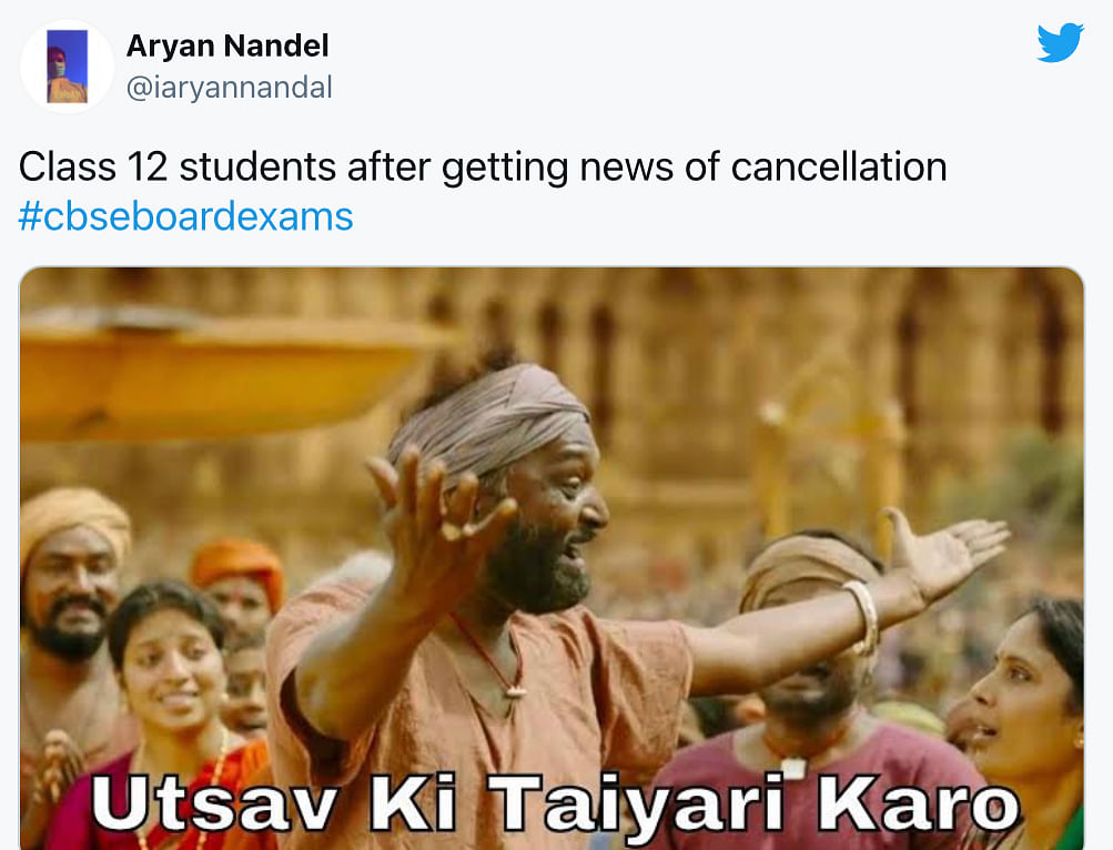 CBSE Exam Cancelled Memes: Twitter Flooded With Memes After Class 12