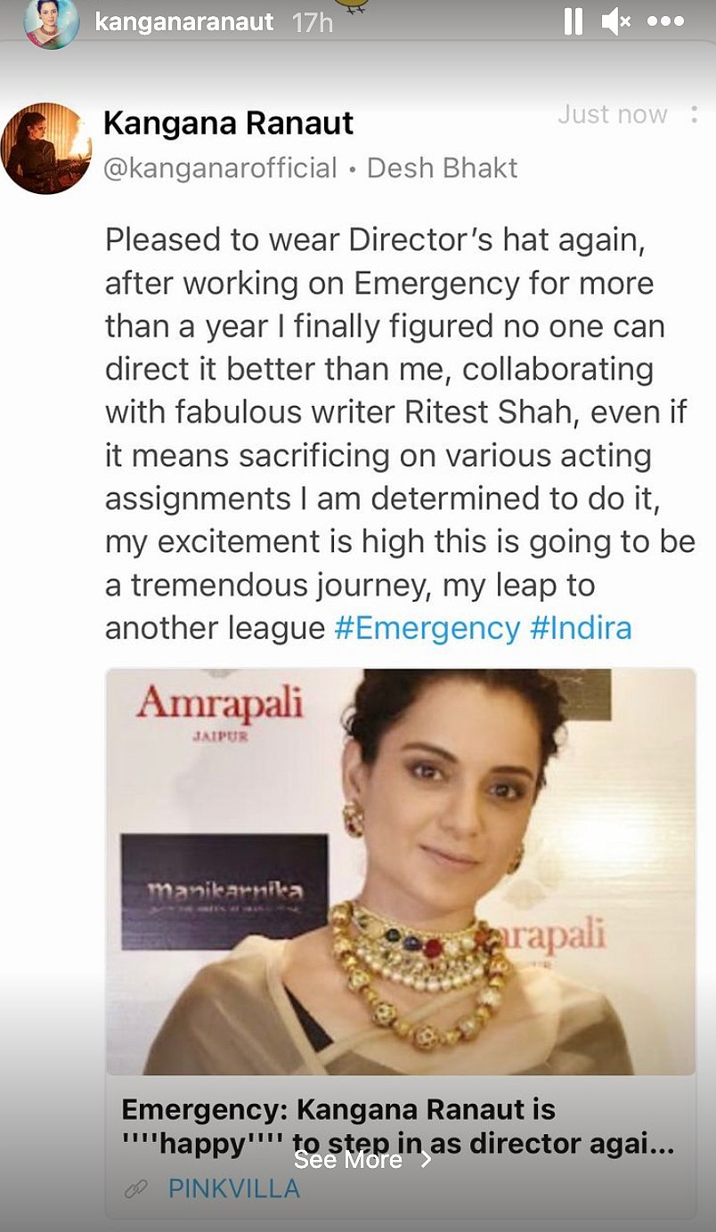 No One Can Direct It Better: Kangana Ranaut to Helm Indira Gandhi Film