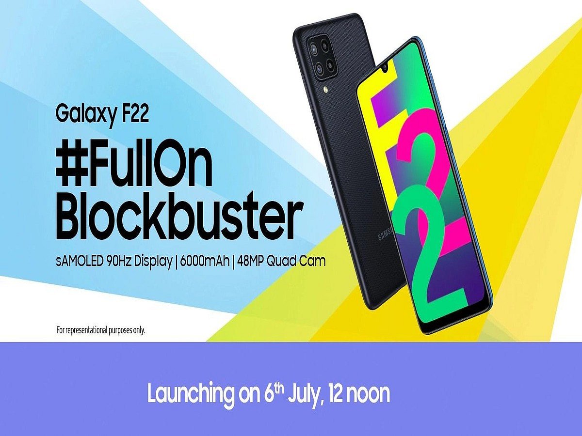 Galaxy F22 Price in India Samsung to Launch Galaxy F22 Today in India