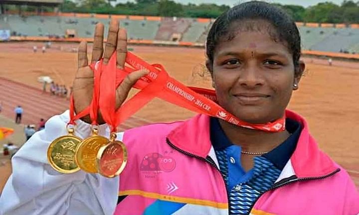 Tamil Nadu Women Athletes, Revathi Veeramani, Subha Venkatesan and S ...