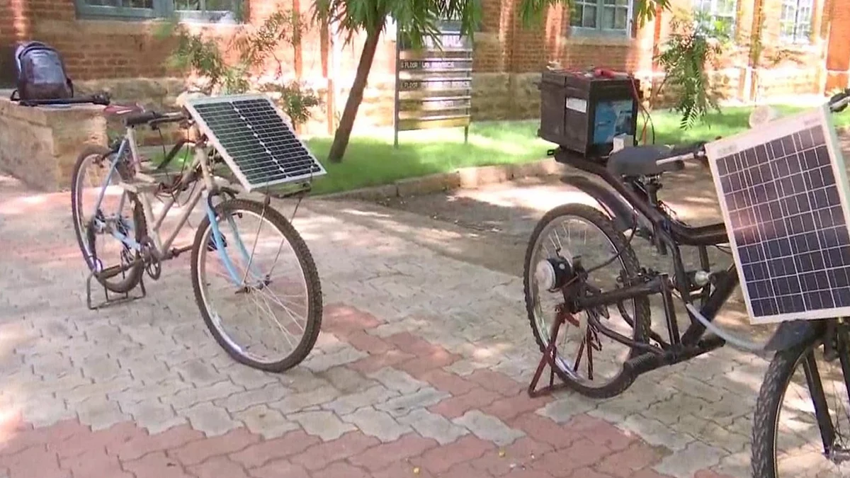Solar best sale bike price