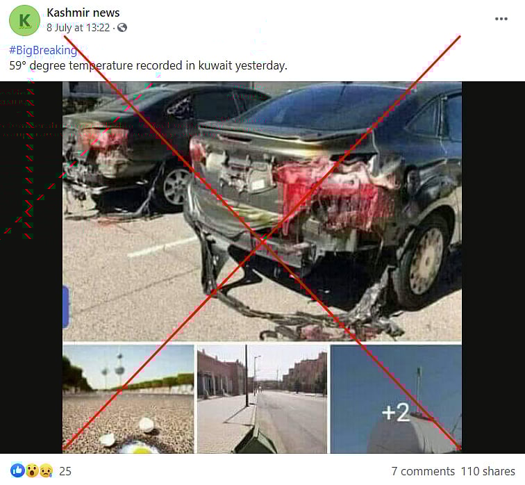 FactCheck Old, Unrelated Photos Shared Claiming Cars Are Melting in