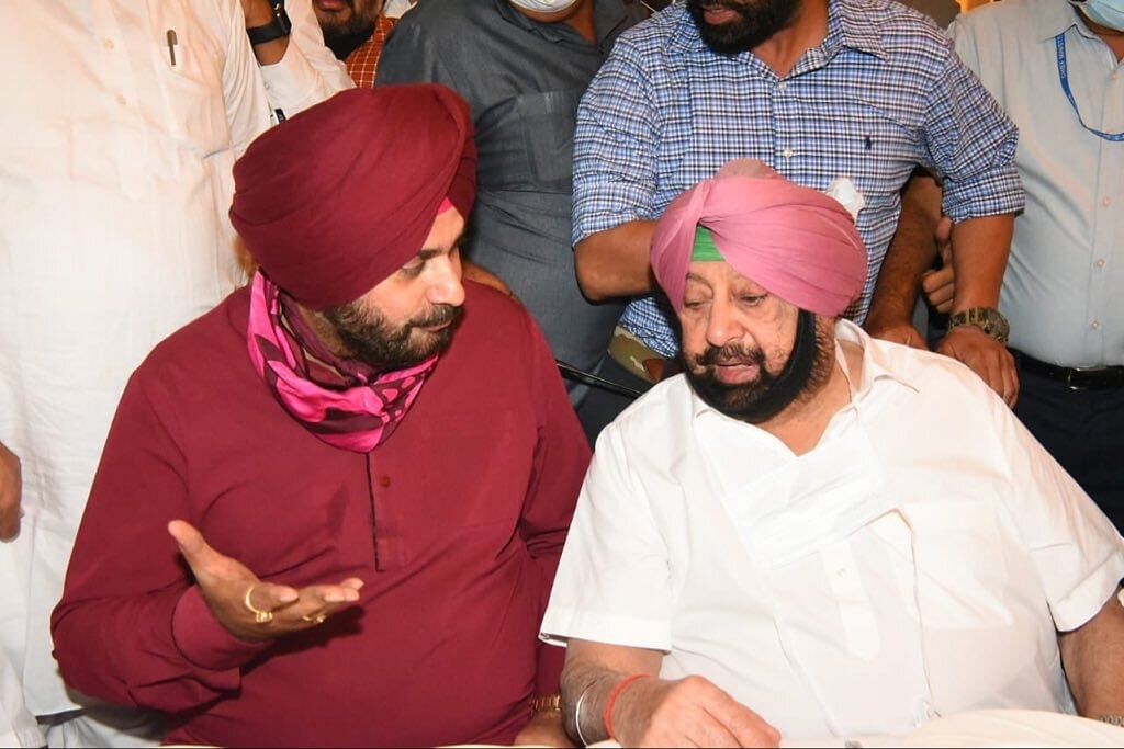 Navjot Singh Sidhu Takes Charge As Punjab Congress Chief Cm Captain