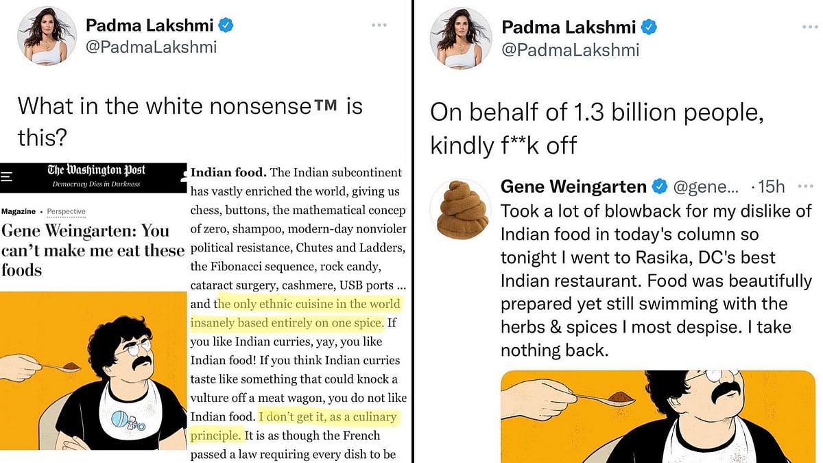 Padma Lakshmi Others Call Out Writer For Criticising Indian Food Said It Is Based On Single Spice