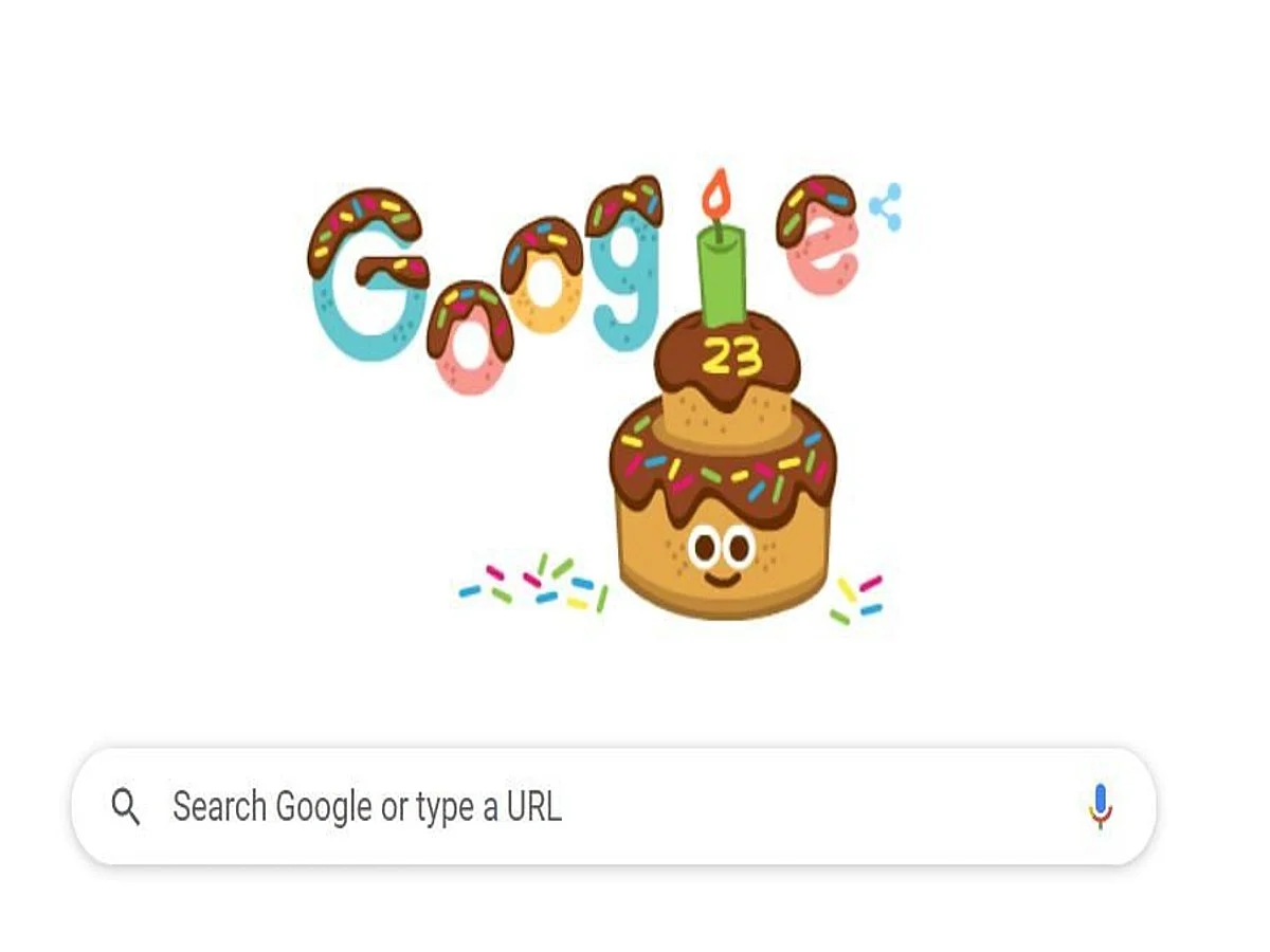 Google Doodle Google Celebrates Its 23rd Birthday With a