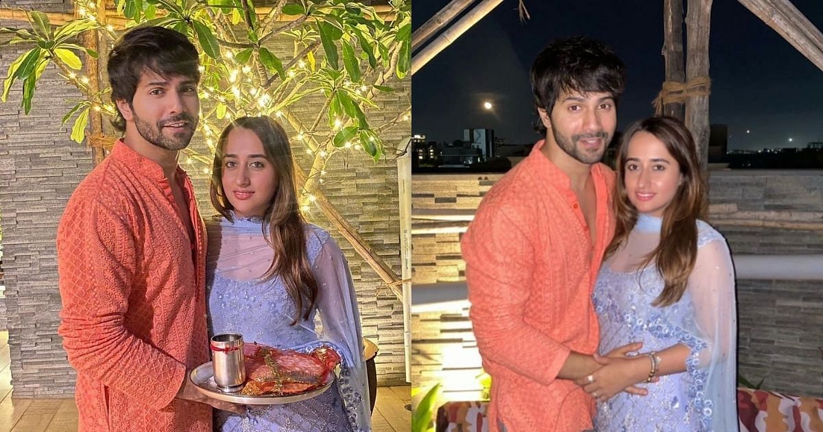 Varun Dhawan Shares Glimpses Into the First Karva Chauth With Natasha Dalal