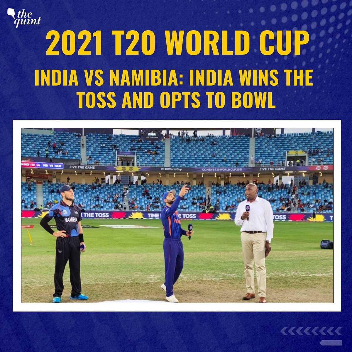 2021 T20 World Cup Virat Kohli Wins Final Toss as T20 Captain, India