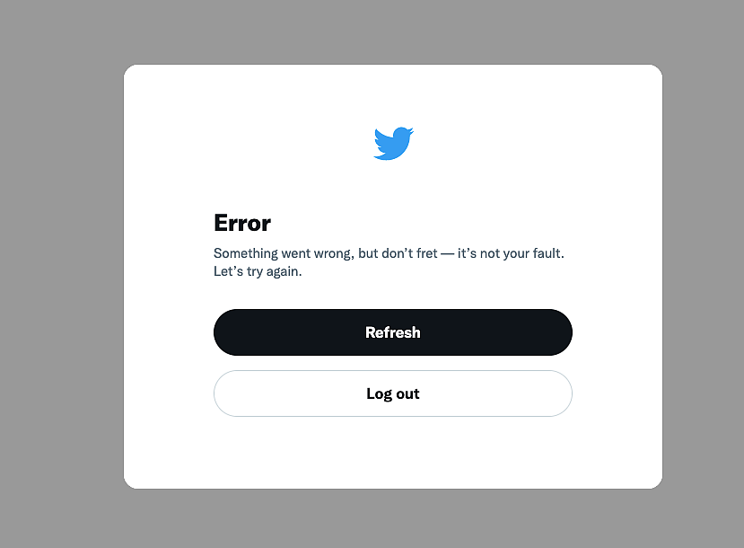 Twitter Crashes Across Platforms, Site Shows 'Error' Message