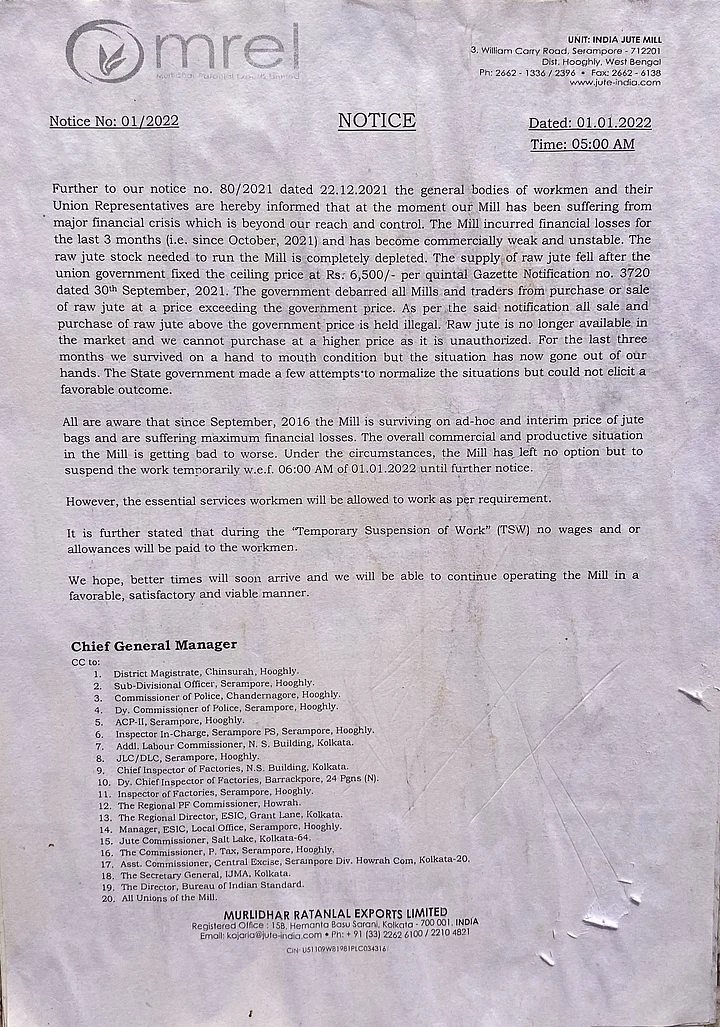 Tales of Bengal's jute mill workers and how their lives have been