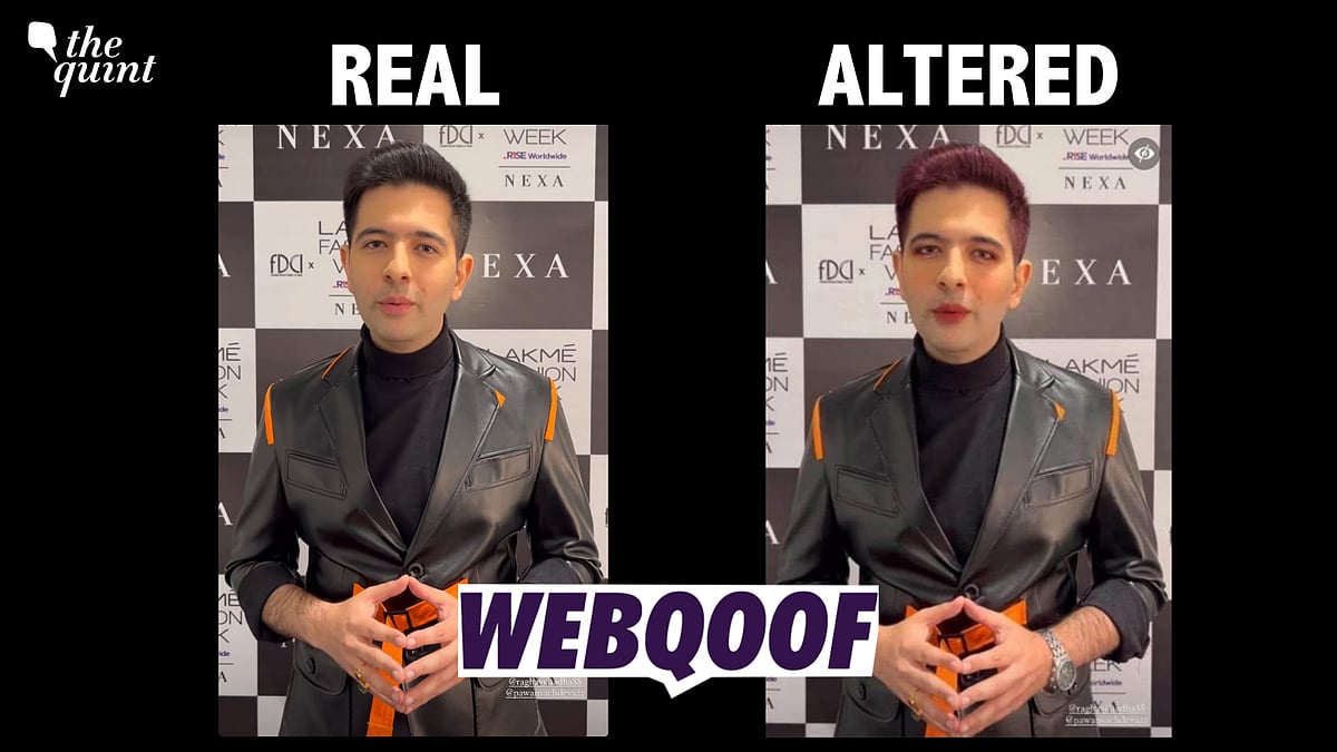 Fact-Check | No, This is Not AAP Leader Raghav Chadha In Makeup From the Lakme Fashion Show