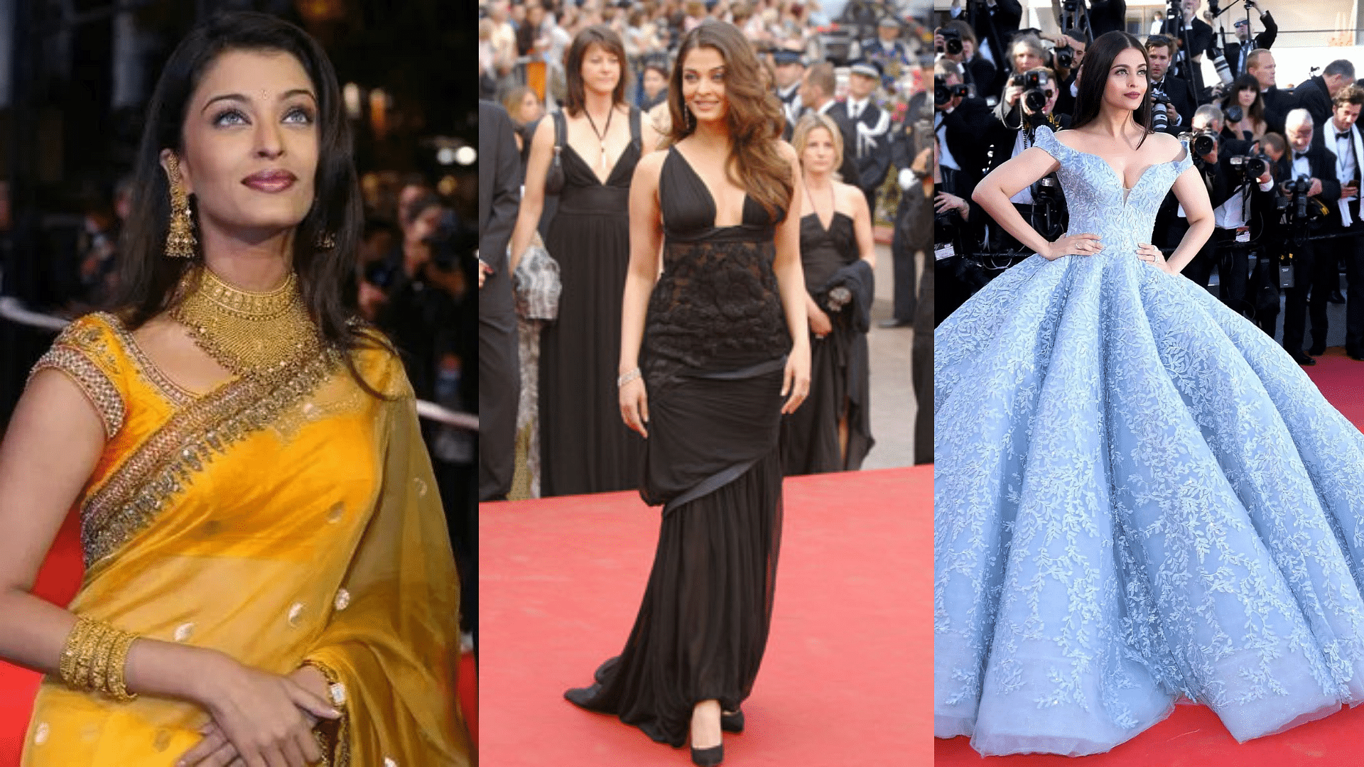Pics 20 Years of Aishwarya Rai Bachchan at the Cannes Film Festival