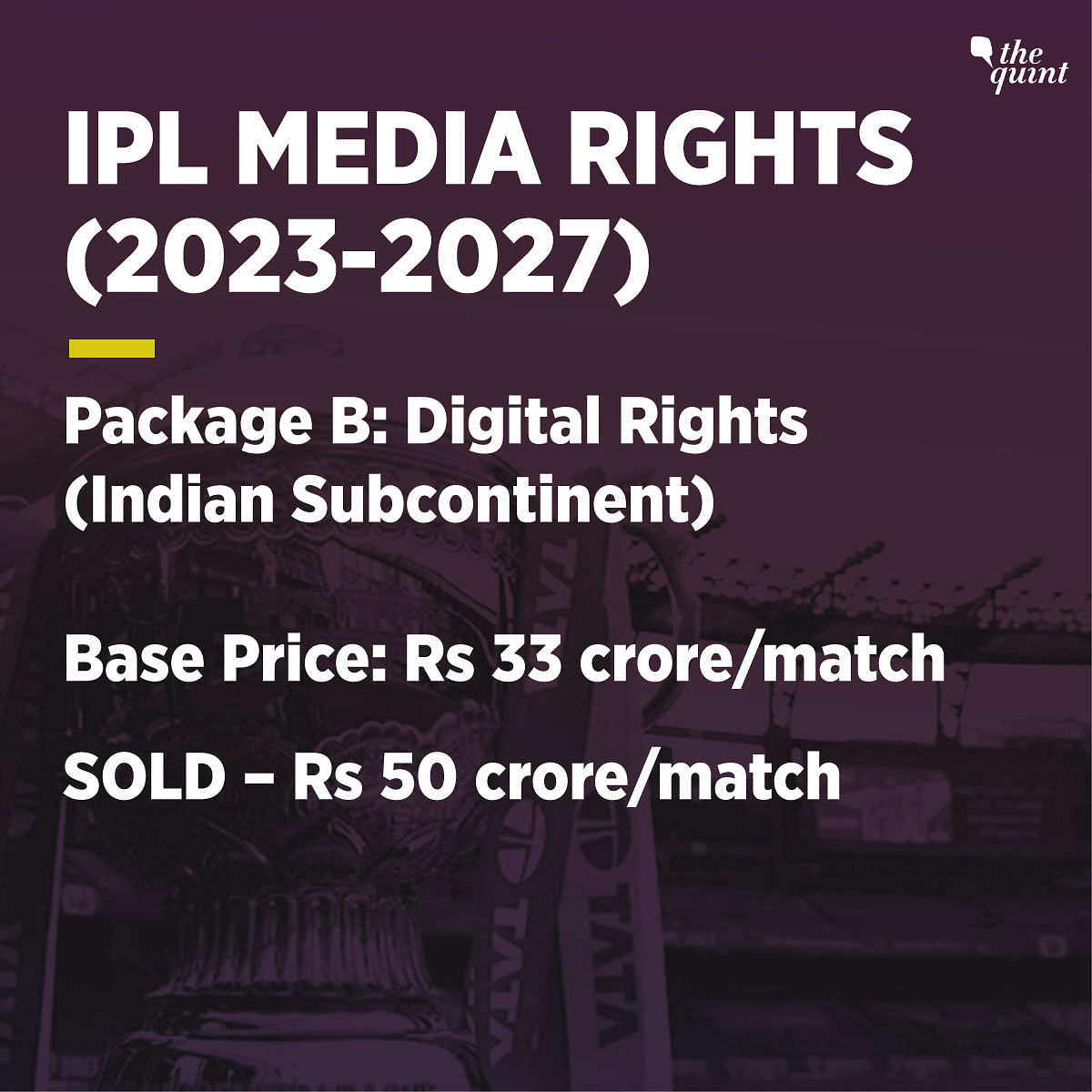 IPL Media Rights Auction 2022 In a Historic First Digital Rights