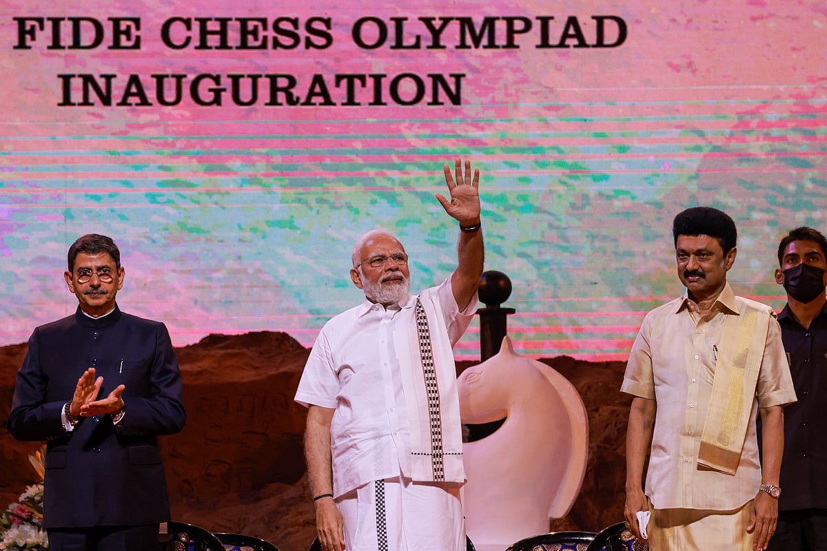 [The Quint]Chess Olympiad 2022 Opening Ceremony: PM Modi, Actor Rajnikanth Among Attendees