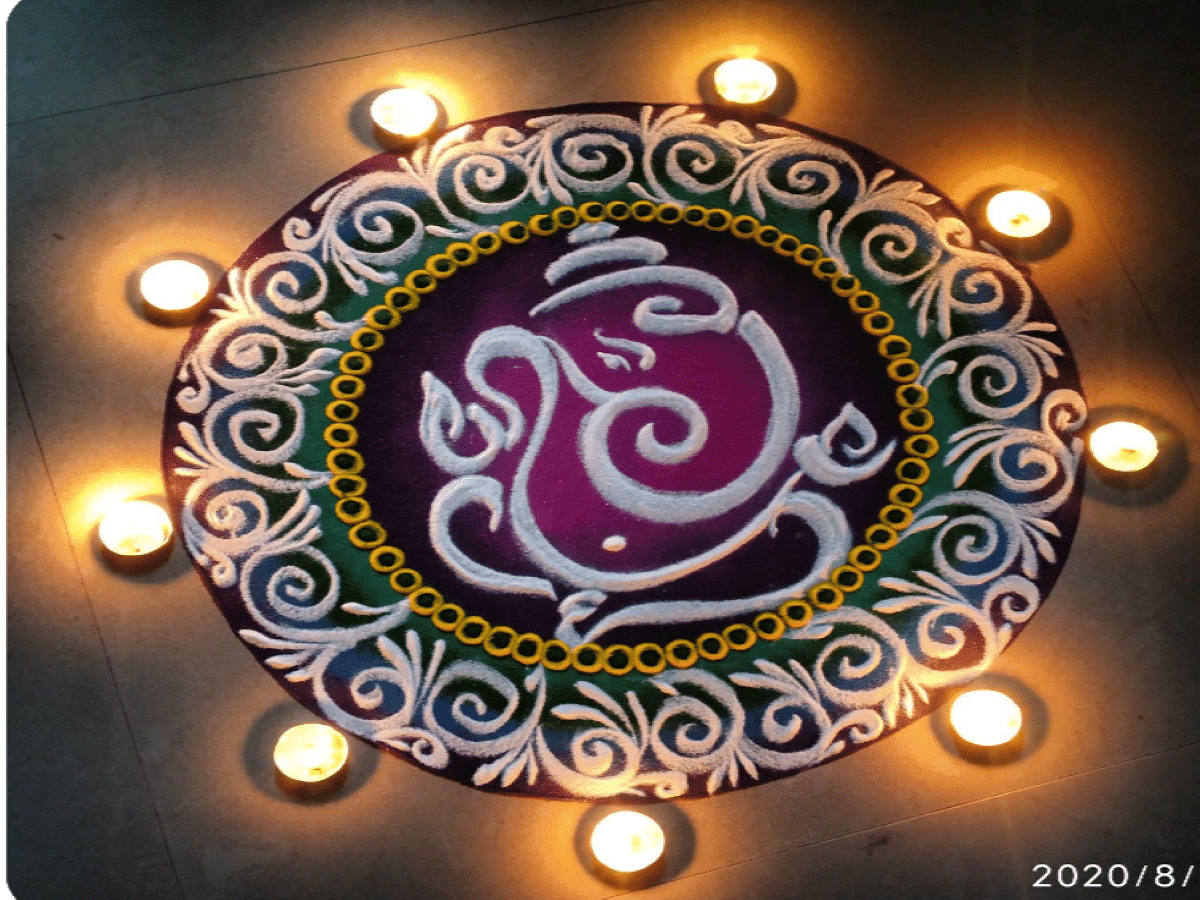 Ganesha Images For Rangoli