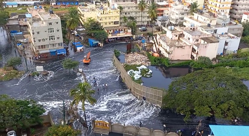 Rains in Bengaluru Continue To Wreak Havoc, Three Lakes Overflow Into Homes