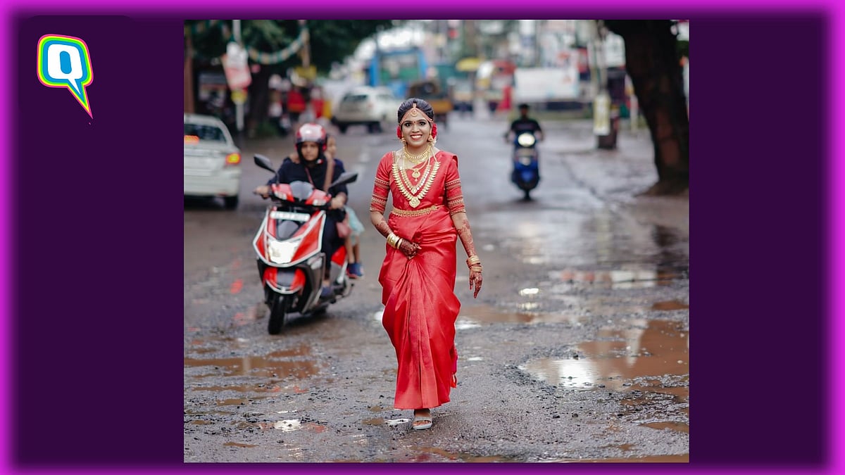 Kerala Bride’s Photoshoot on PotholeRiddled Road Goes Viral