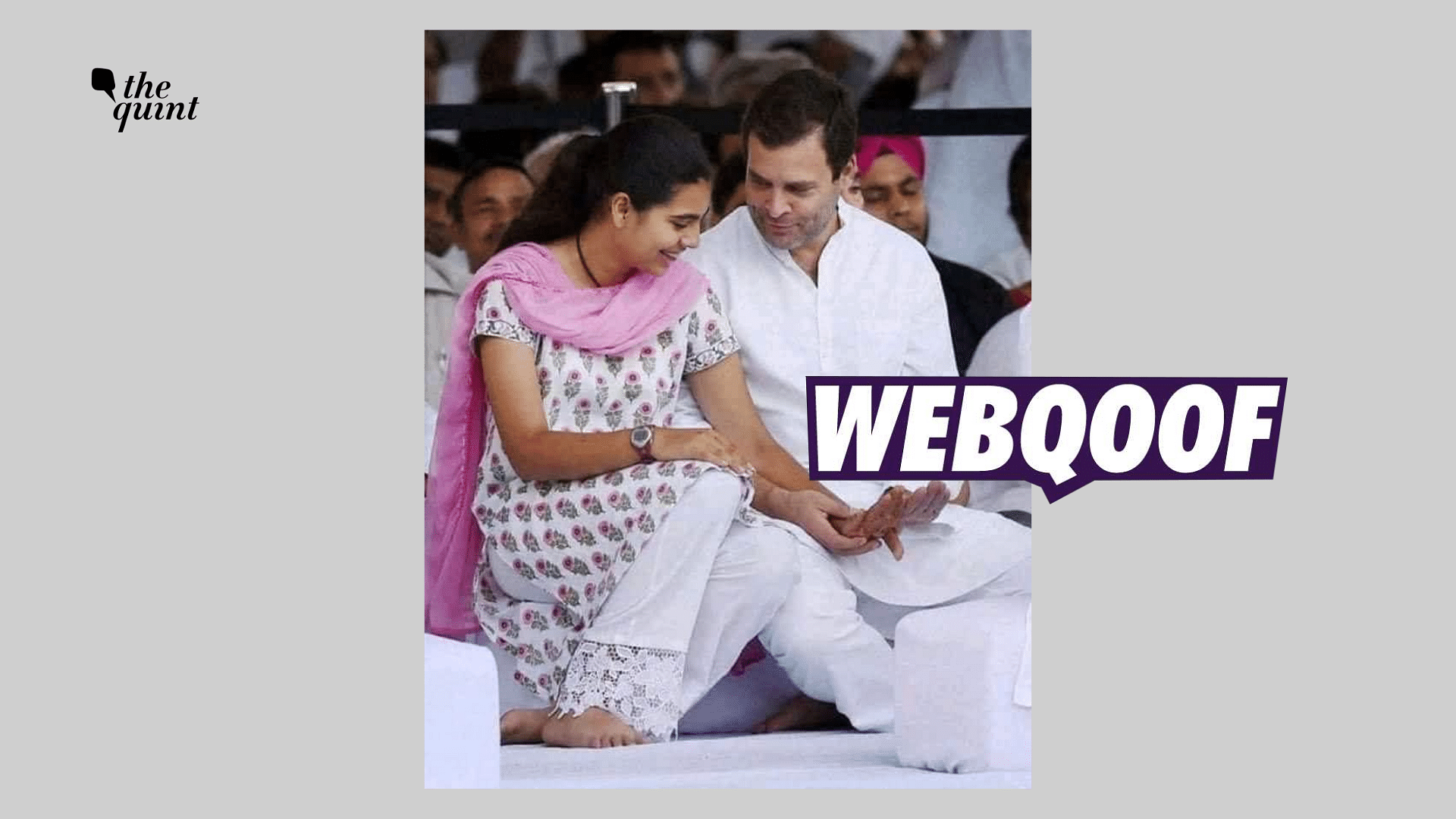 Fact Check Photo Showing Rahul Gandhi With His Niece Shared To Take A