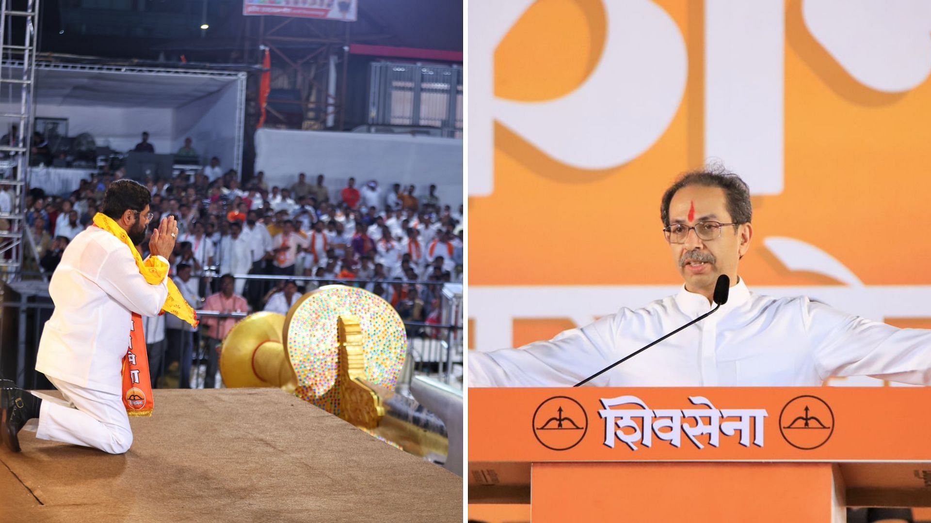 In Photos: Uddhav Thackeray's And Eknath Shinde's Dussehra Rallies