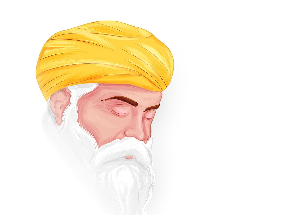Drawing of Guru Nanak Dev Ji I did for Sikh History Month 2018, titled  