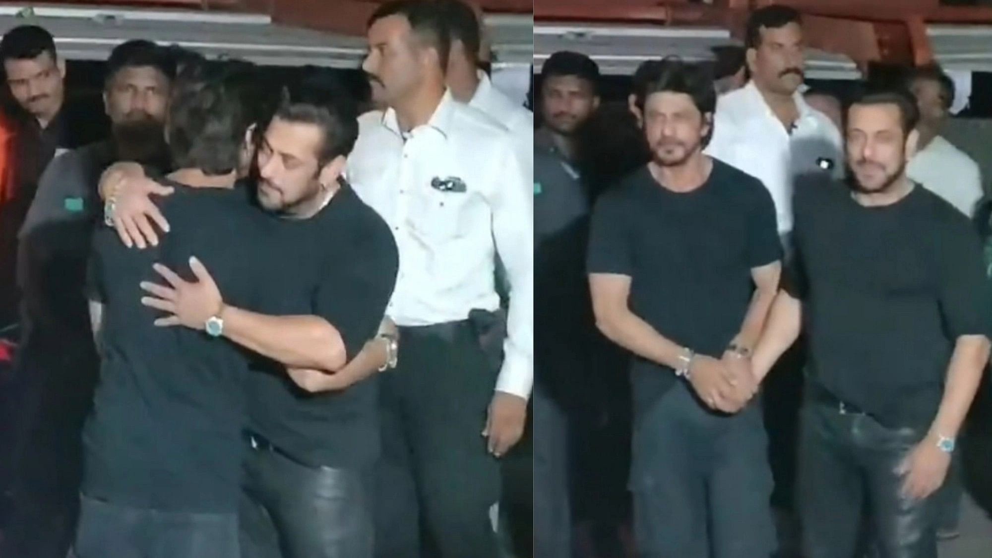 Salman Khan Birthday Shah Rukh Khan Attends Birthday Party See Video 1008