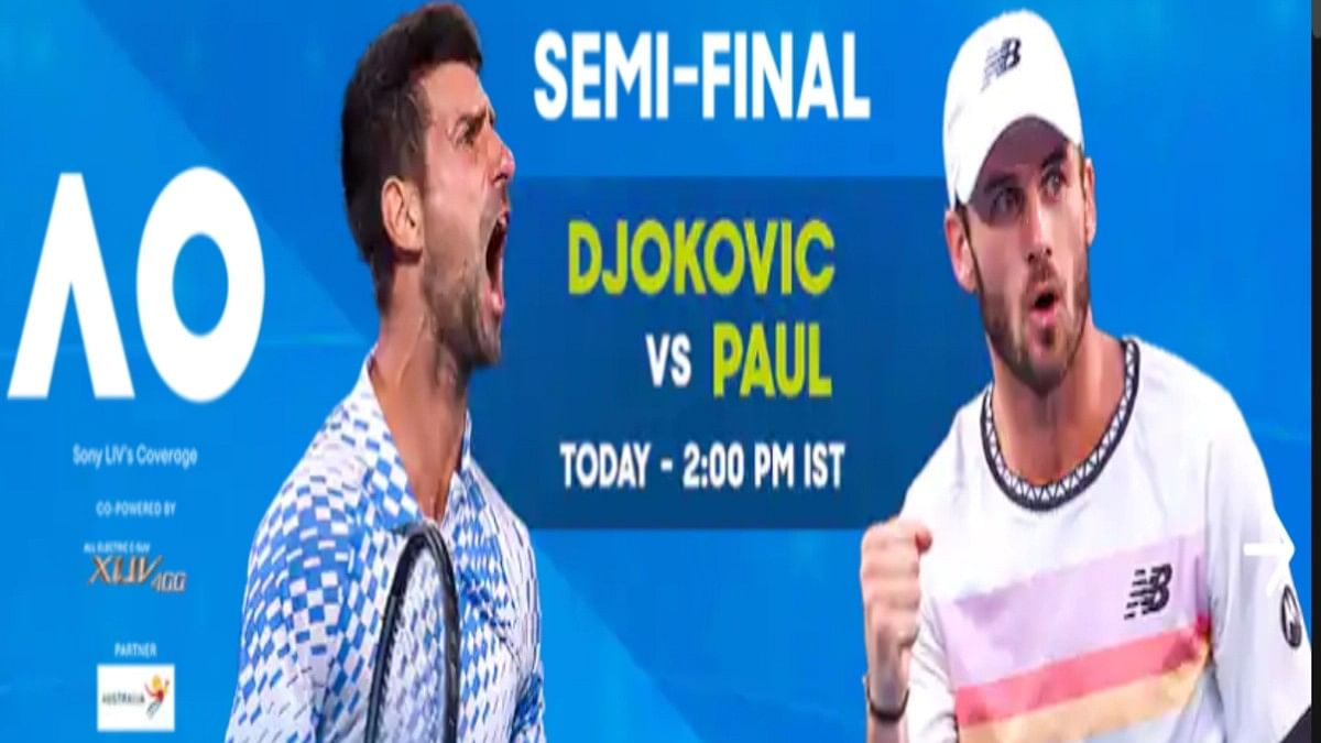 Australian Open 2023 Semi Finals Live Streaming Novak Djokovic vs