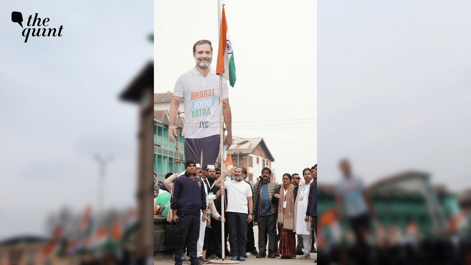 In Photos: Rahul Hoists Tricolour At Lal Chowk As Bharat Jodo Yatra ...