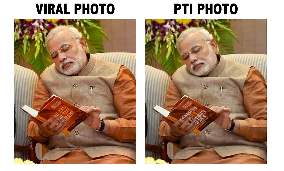 Fact-Check|No, Prime Minister Narendra Modi Was Not Reading a Book ...