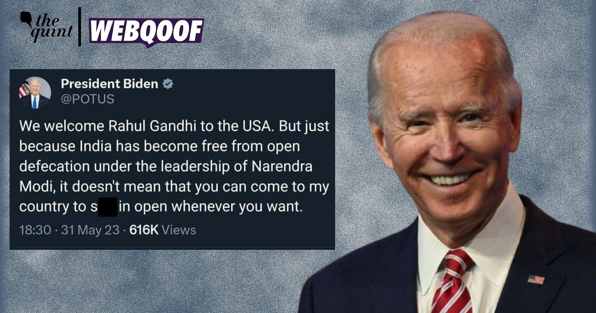 Fact-check | Fabricated Tweet of Joe Biden About Rahul Gandhi’s Visit ...