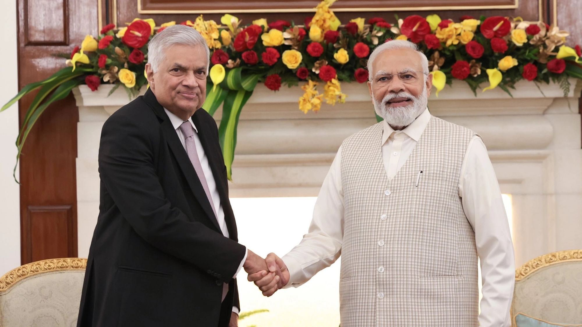 Sri Lankan President Ranil Wickremesinghe Visits India Meets PM Modi