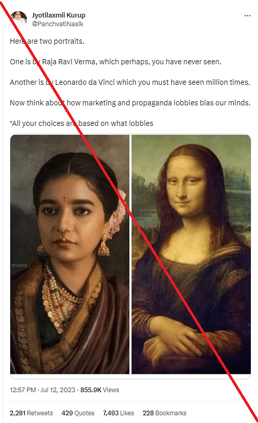 Fact-Check | Photograph Showing Recreation of a Art of Raja Ravi Varma ...