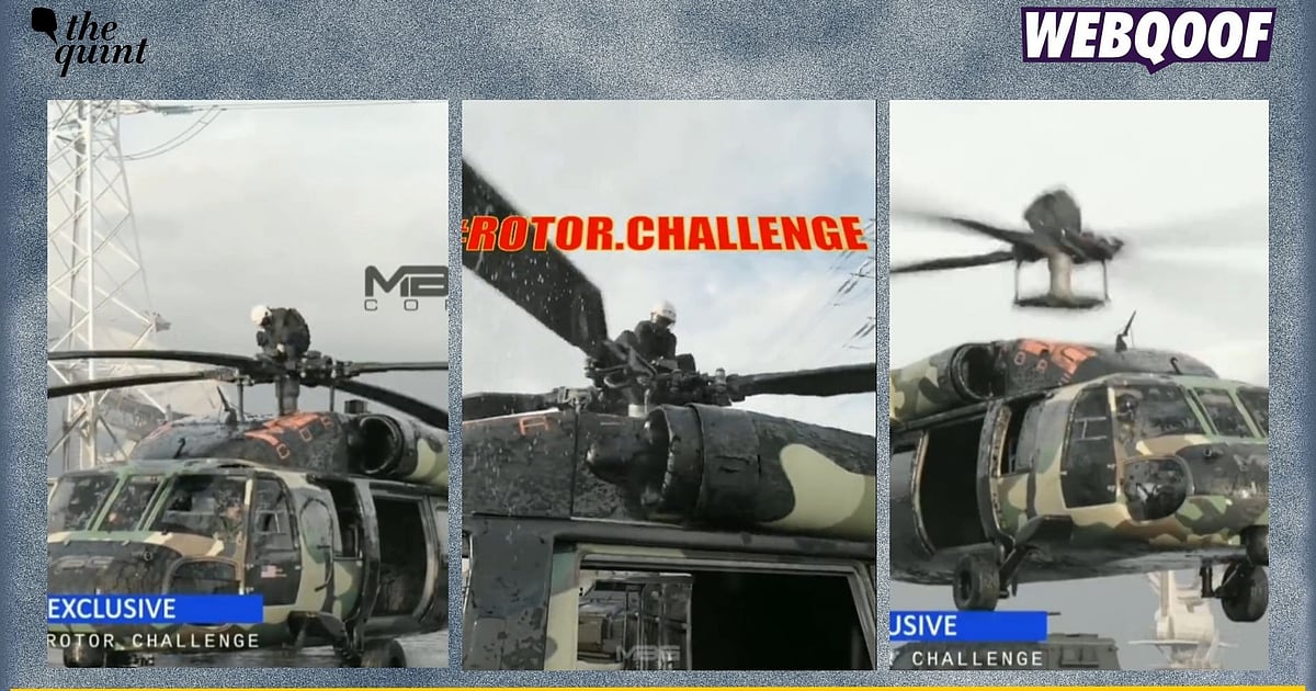 Factcheck Animated Video of 'Rotor Challenge' Viral as Real Stunt on