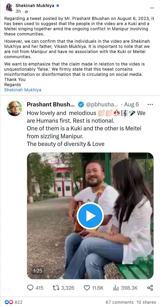 Factcheck No, This Video Does Not Show Kuki And Meitei Singers From